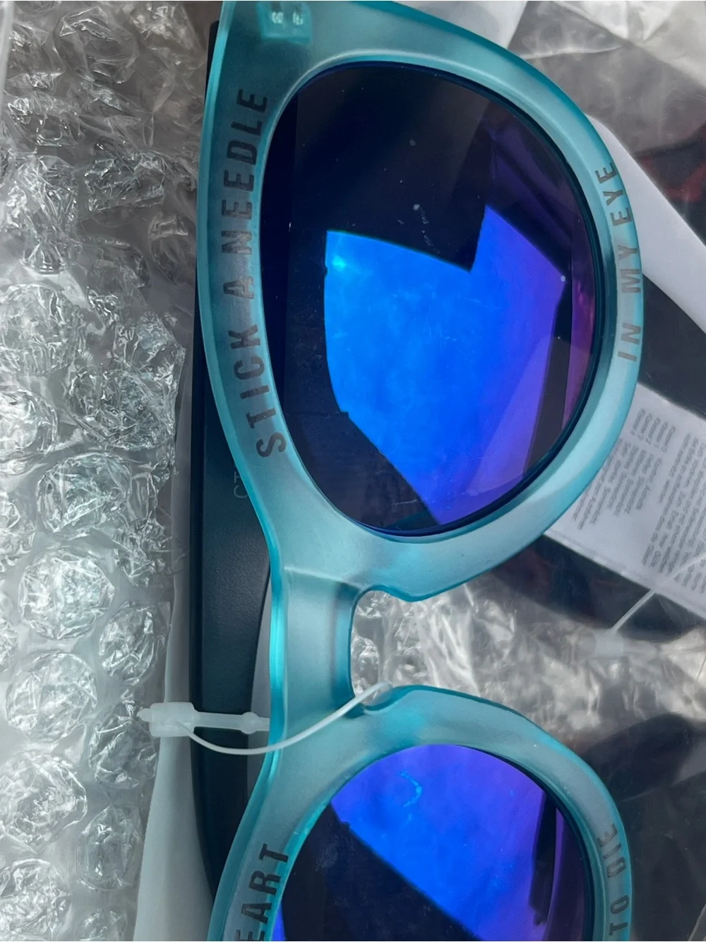 CROSS MY HEART HOPE TO DIE STICK A NEEDLE Mirrored Sunglasses Fraudster Bundle